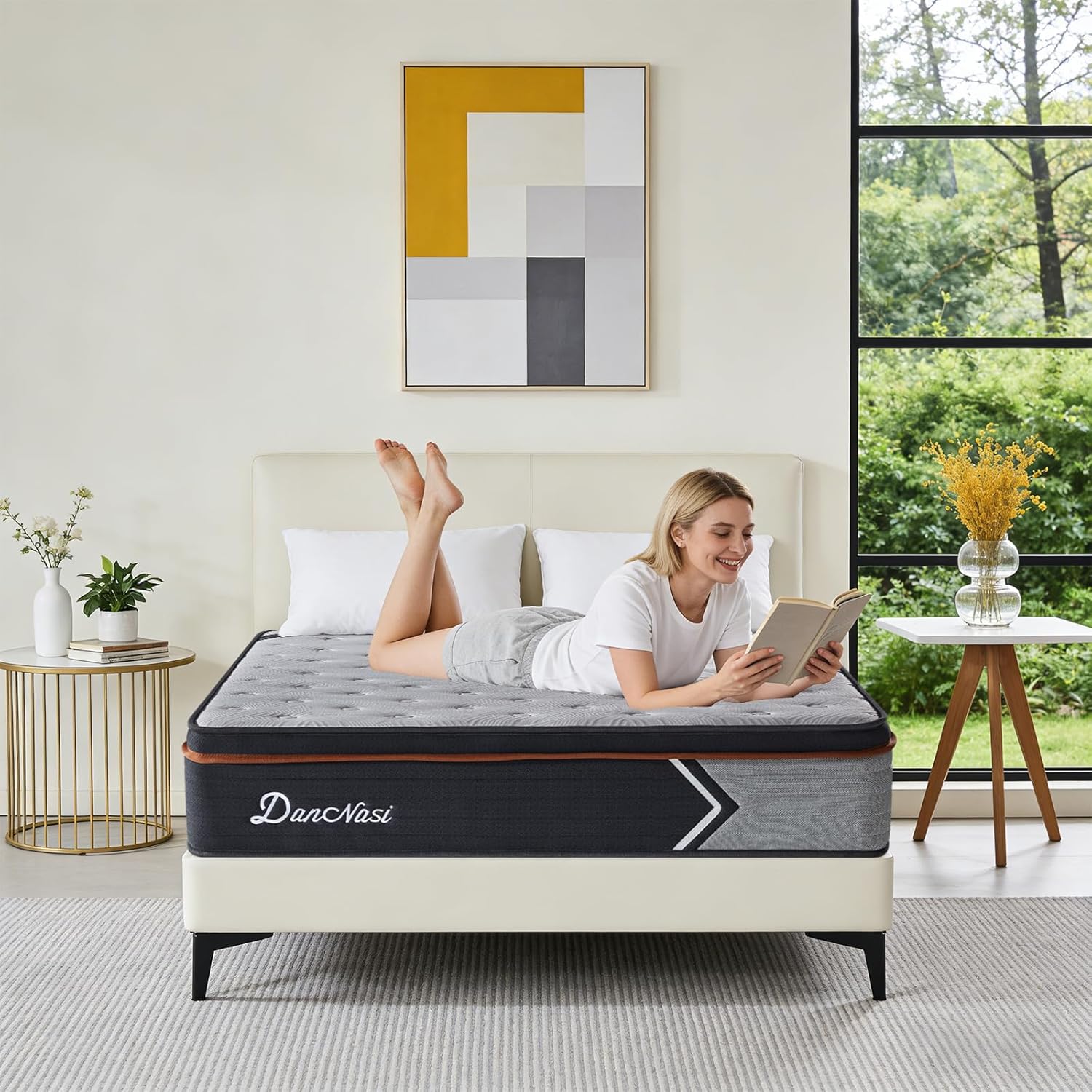 Full Size Mattress, Hybrid Medium Firm 12 Inch Full Mattress, Double Bed Mattress, Gel Memory Foam /Pocket Spring for Pressure Relief, Motion Isolation, Double Mattress, Colchones Full, Bed In a Box