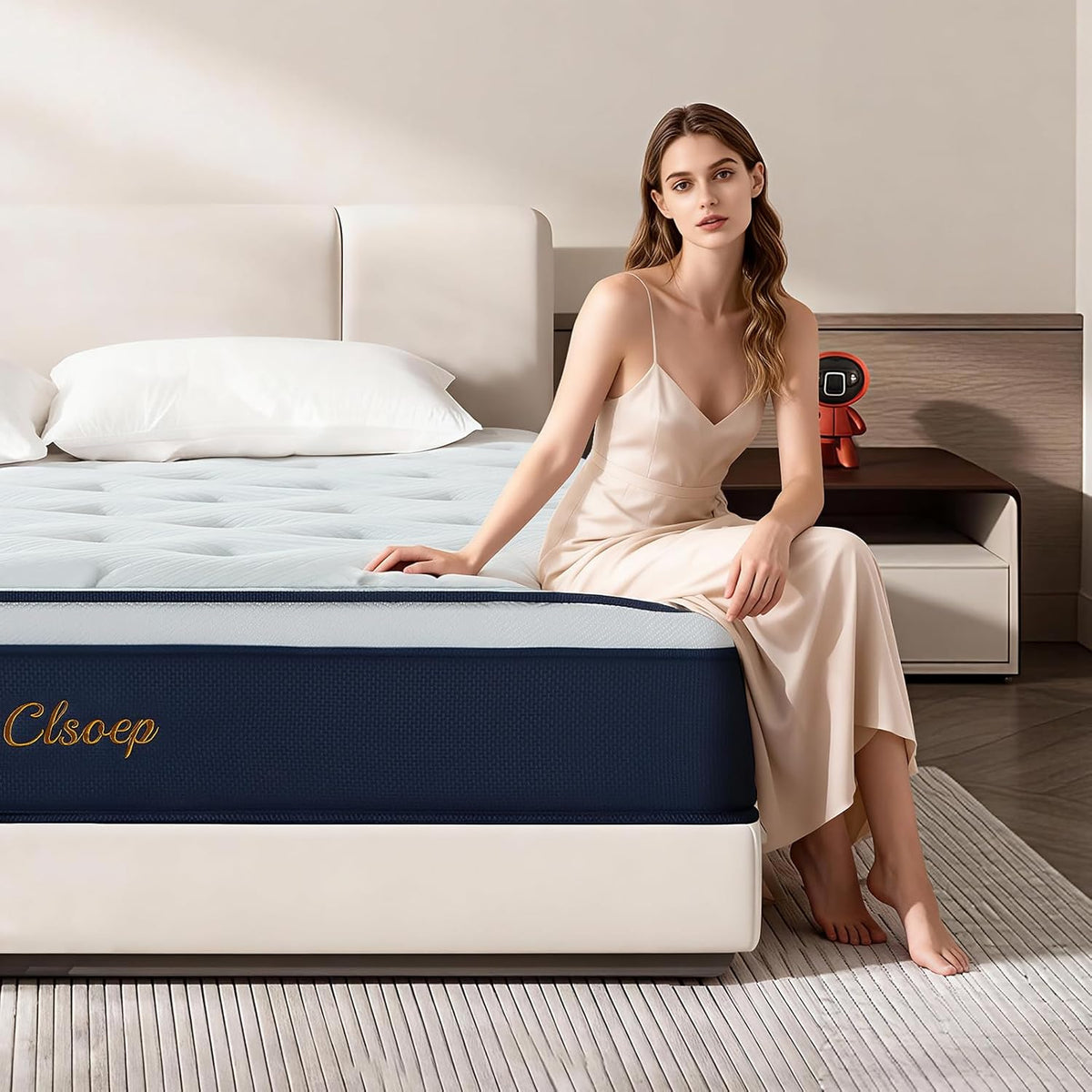 Full Mattress,12 Inch Full Size Mattresses in a Box, Hybrid Pocket Spring Mattress with CertiPUR-US Certified Foam, Fiberglass Free, Cool Sleep Technology 75''L x 54''W