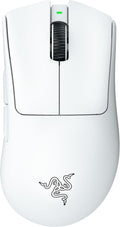 Razer DeathAdder V3 Pro Wireless Gaming Mouse: 64g Lightweight Ergonomic - 30K DPI Optical Sensor - Gen-3 Optical Switches - 8 Programmable Controls - Up to 90 Hr Battery - White