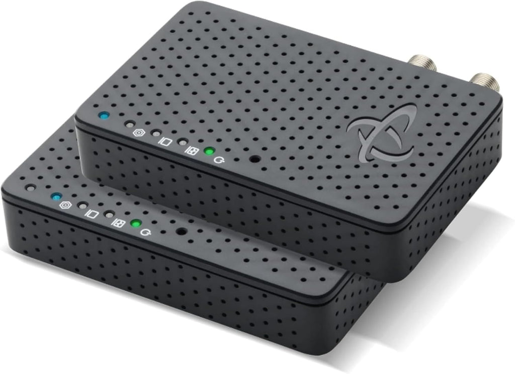 Hitron MoCA 2.5 Network Adapter (2-Pack) - Requires Connected Coax Network | Up to 1 Gbps Ethernet Over Existing Coax | Ideal for Cable Internet Homes | 2 HTEM4 Adapters