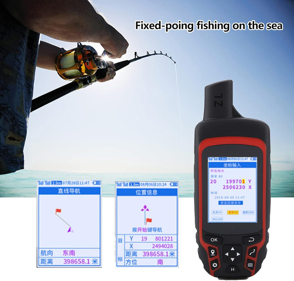 Oumefar A6 Handheld Navigation Compass Outdoor Location Tracker USB Rechargeable IP65 3500mAh Battery for Hiking Fishing Forestry Geology