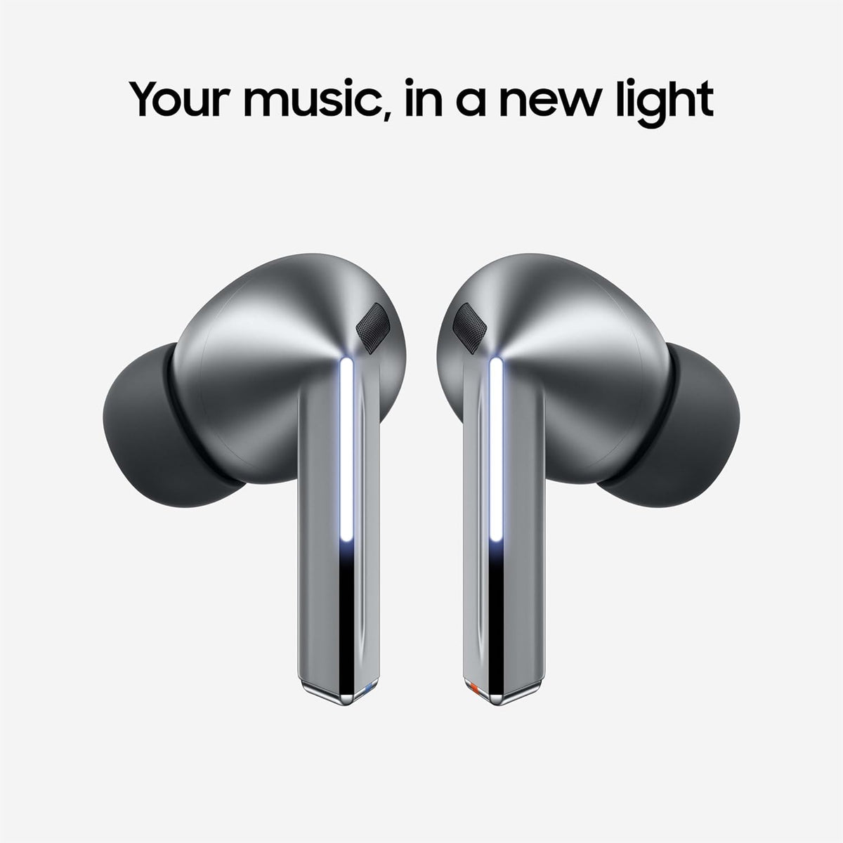 Samsung Galaxy Buds 3 Pro AI True Wireless Bluetooth Earbuds, Noise Cancelling, Sound Optimization, Redesigned Comfort Fit, Silver US Version, Amazon Exclusive, 2Yr Warranty