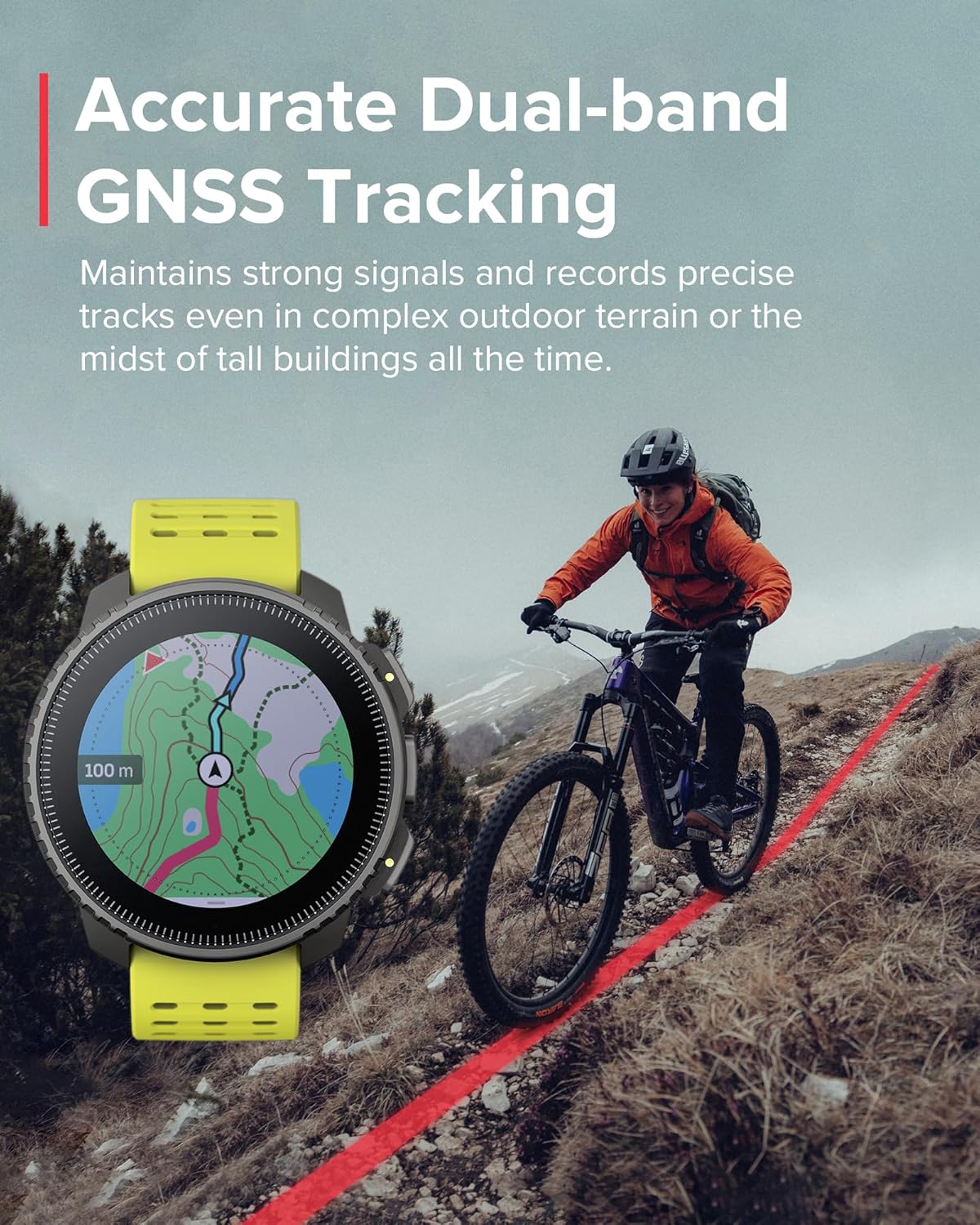 SUUNTO Vertical GPS Adventure Watch, Activity Tracker w/Dual-Band GNSS & Offline Maps, Supports 95+ Sports, Training Metrics & Recovery Insights, Solar Charging Opt. for 1yr Daily Use