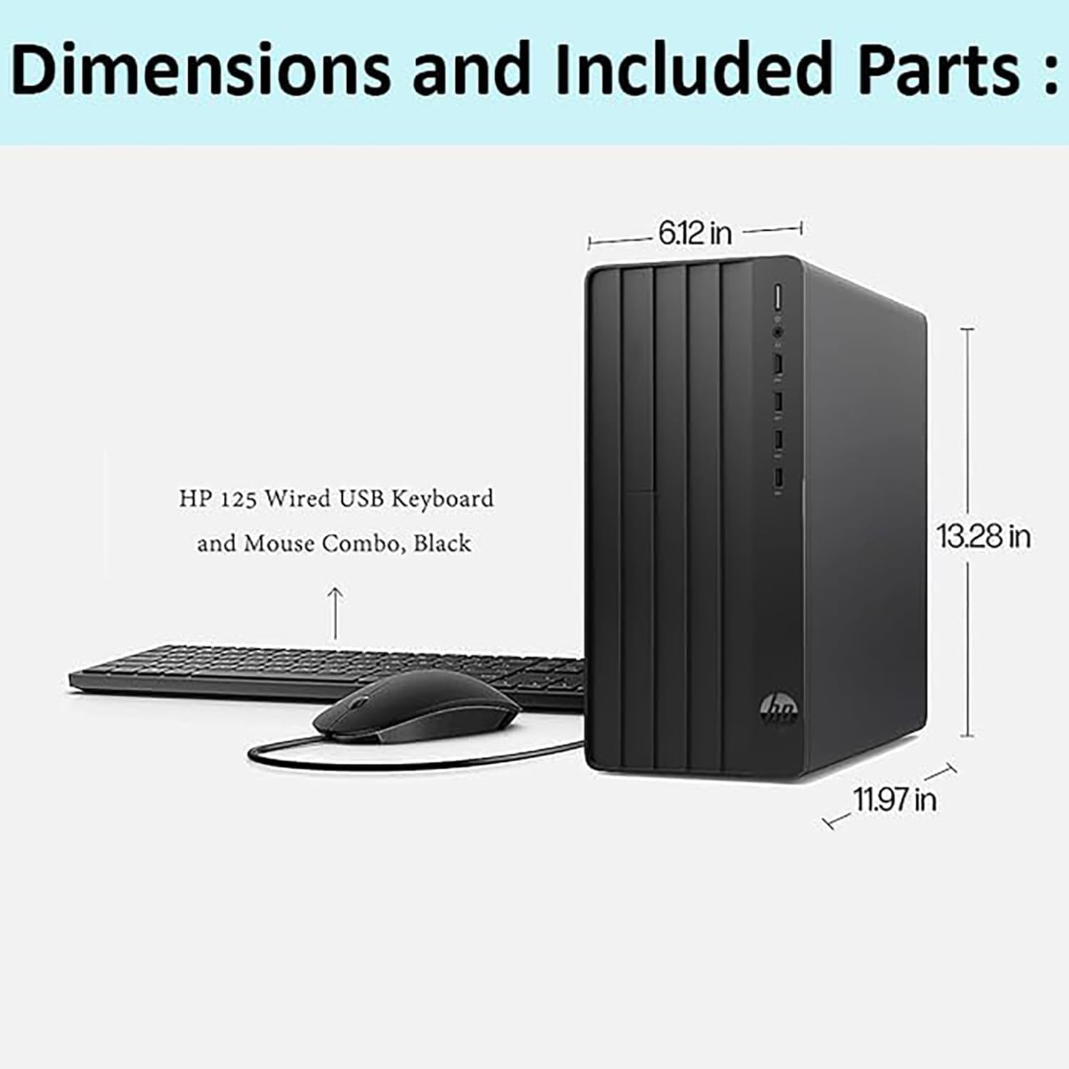 HP Business Desktop Tower 290 G9 Computer| Intel 13th Gen Quad-Core| 16GB DDR4 | 512GB SSD | Lifetime Office 365 | WiFi Adapter | Complete Setup | Keyboard Included | Windows 11 Home | 2026 Pro Tower