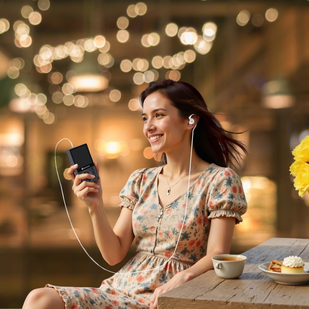 Surfans F20 Pro HiFi Music Player, Dual ESS9018 DAC, DSD512, WiFi & Bluetooth LDAC, Spotify & Tidal Streaming, 4.4mm Balanced 500mW Output, 1TB Expandable Portable DAP(Black)