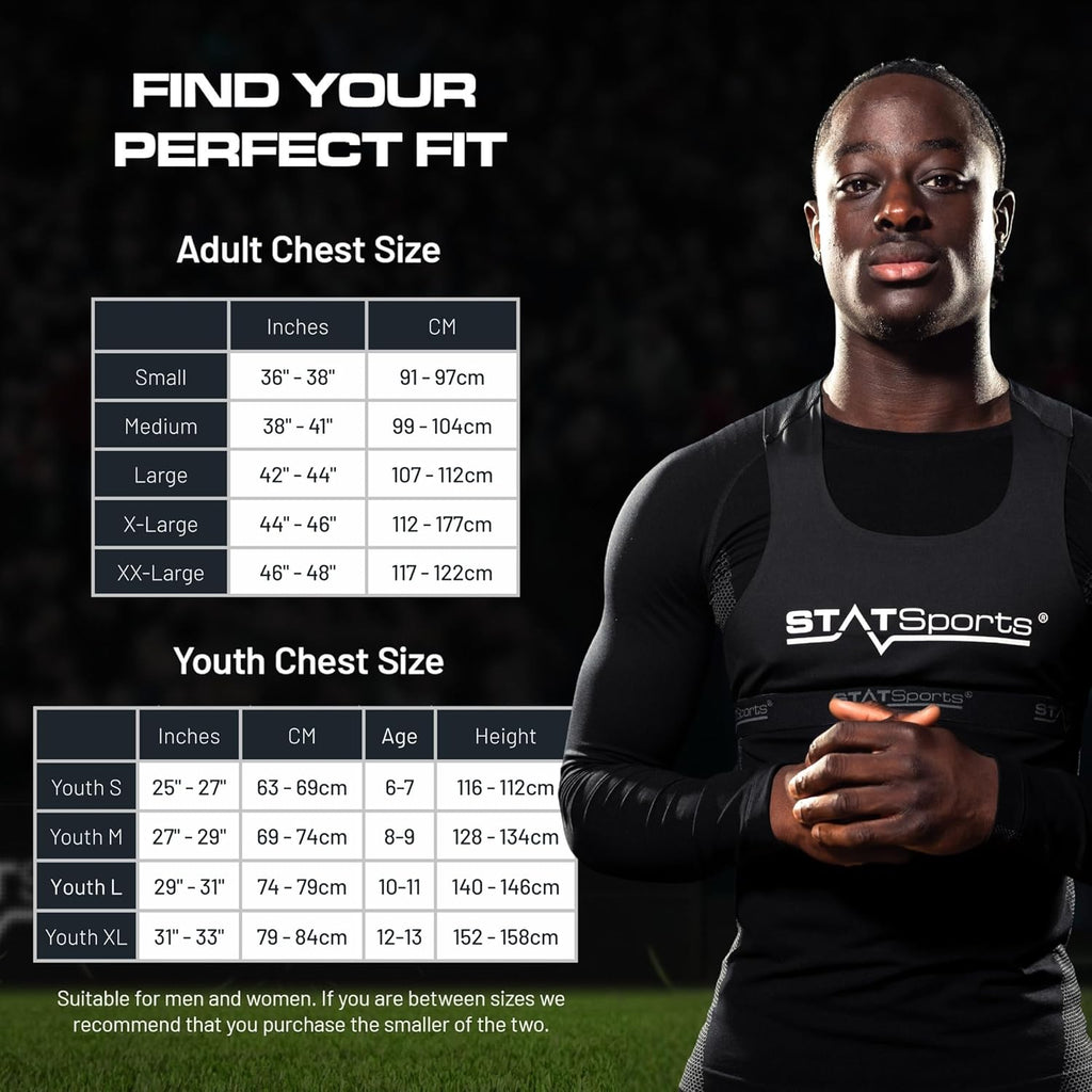 STATSports Academy GPS Soccer Tracker Vest - Unlock Elite Performance with Pro-Level Coaching, Drills & Nutrition - Tracks 24 Metrics - Football GPS Vest Used by Pro Players & Teams