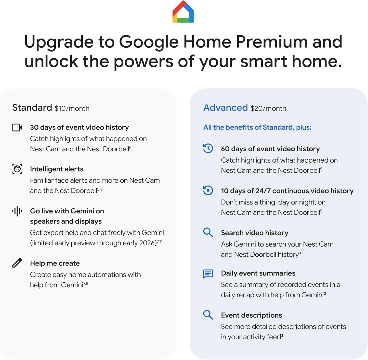 Google Nest Cam Outdoor (Wired, 2nd Gen) - Security Camera with 2K Video and Gemini, Night Vision, 2-Way Audio - Works with Google Home - 2025 Model - Hazel