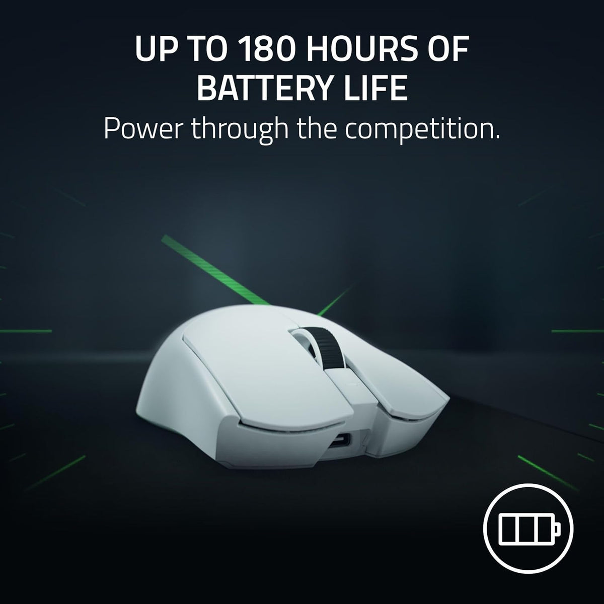Razer Viper V4 Pro Wireless Esports Gaming Mouse – 50g Ultra Lightweight, Fast & Precise, 50K DPI Optical Sensor, 8K Polling, Gen-4 Optical Switches, Scroll Wheel, USB-C Charging, for PC & Mac – White