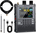 DP-666 TEF6686 Full Band Radio,AM LW/MW/SW/OIRT/FM High Sensitivity Shortwave Radios Receiver with RDS Data Shows,2.8-inch LCD Color Touch Screen,5000mAH Battery,Telescopic Antenna,Donut Antenna