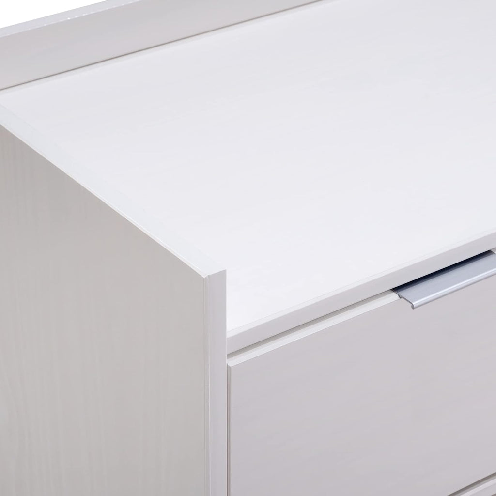 Walker Edison Blythe Mid-Century Modern Tray-Top Solid Wood 9-Drawer Dresser 60 Inch White