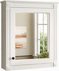 Merax Bathroom Medicine Cabinet with Mirror Door & Adjustable Shelves, 24" x 28" Wall Mounted Storage Cabinet Over Toilet