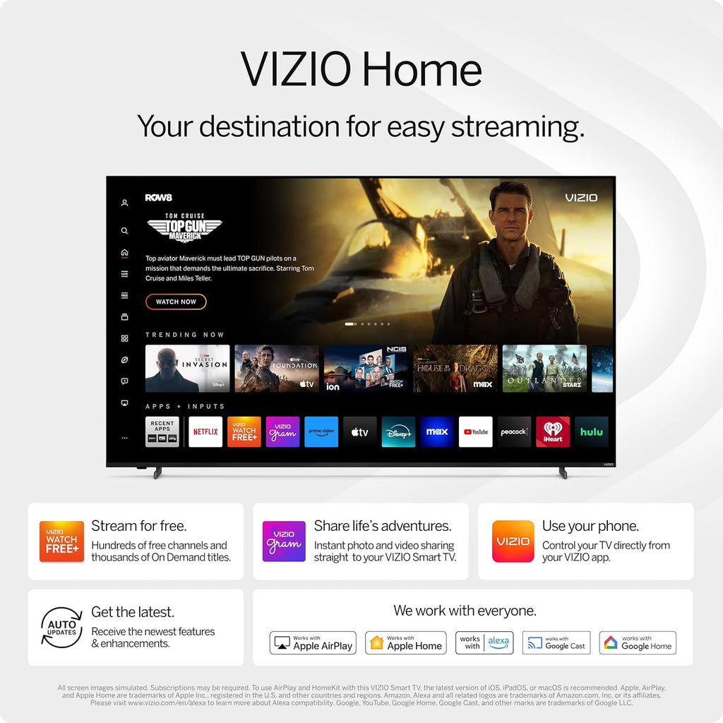VIZIO 40-inch Full HD 1080p Smart TV with DTS Virtual: X, Alexa Compatibility, Chromecast Built-in, Bluetooth Headphone Capable (Renewed)