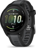 Garmin Forerunner 165, G010-N2863-20 GPS, Black/Slate Grey, WW (Renewed)