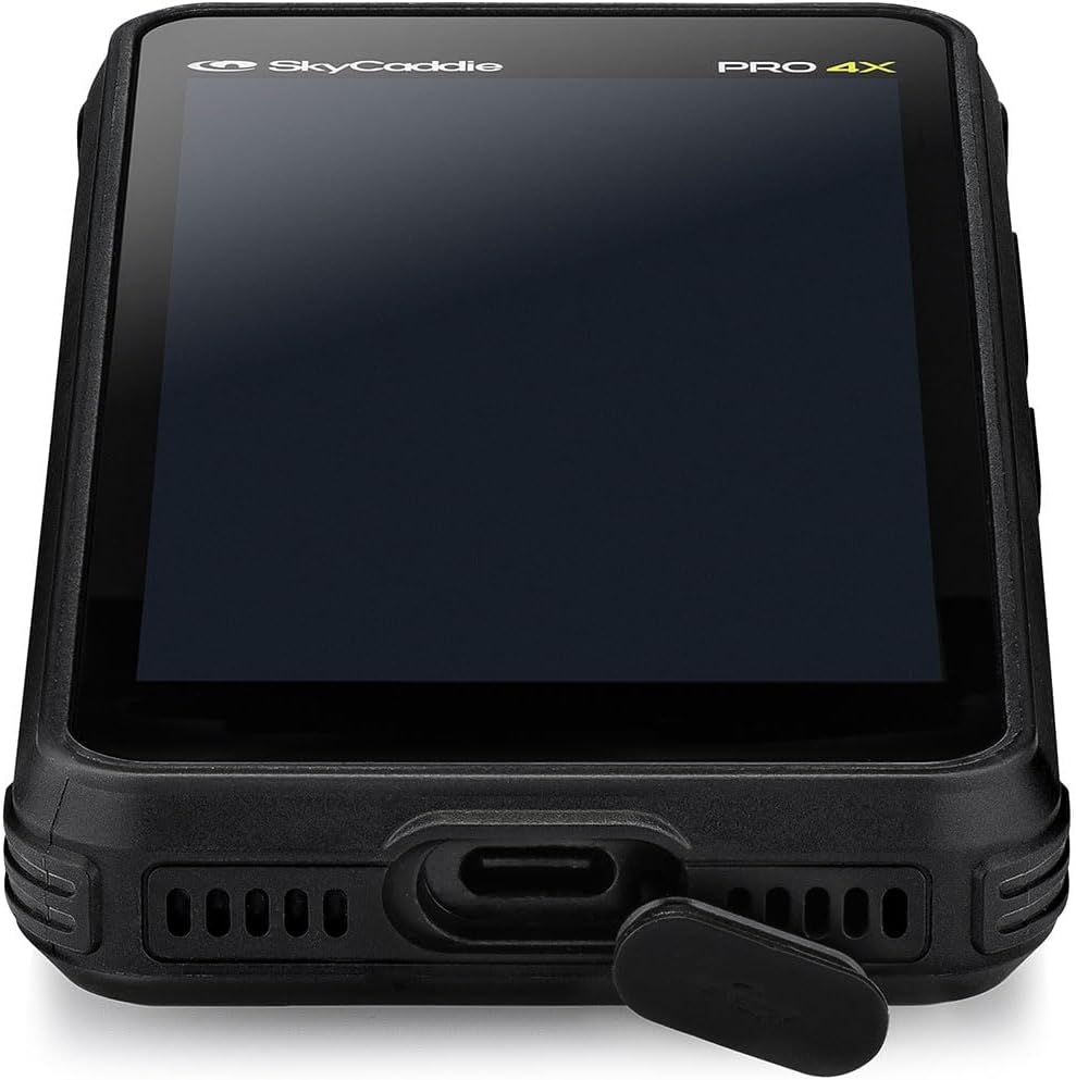 SkyCaddie PRO 4X Handheld Golf GPS Bundle - 4" LCD Display, 35,000 Maps, Dynamic HoleVue - Includes PlayBetter Portable Charger & Protective Hard Case - TruePoint Precision Positioning Technology