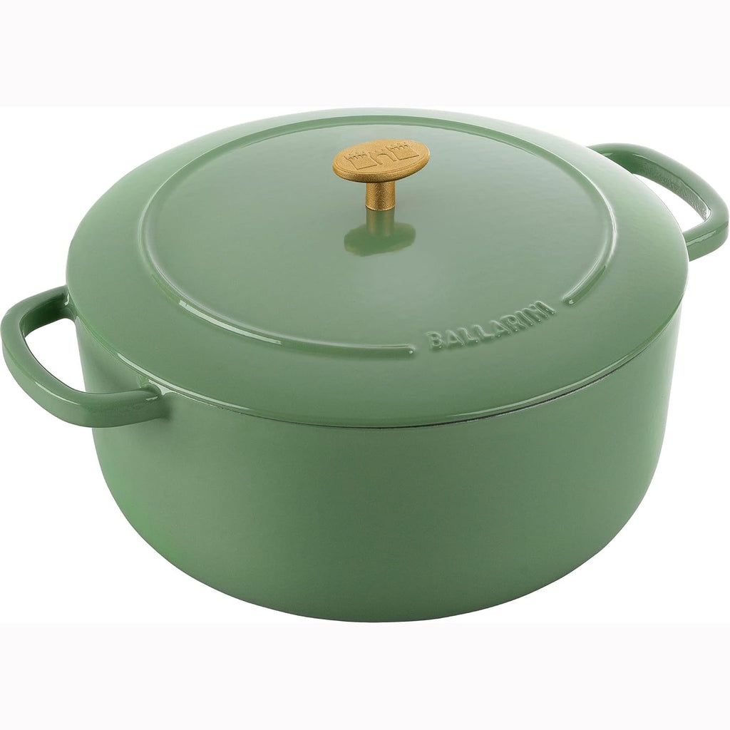 BALLARINI Bellamonte Cast Iron 7.5-qt Round Dutch Oven - Saggio Green