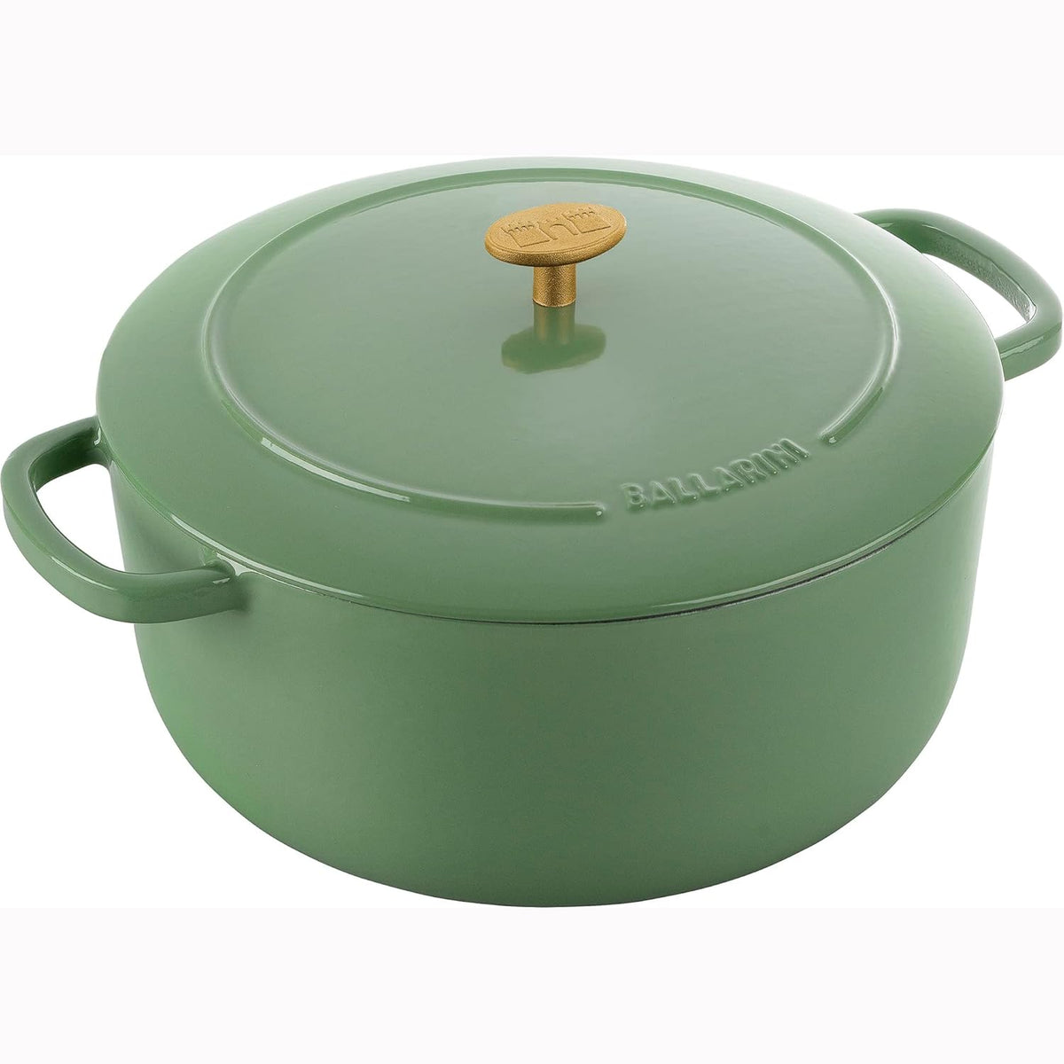 BALLARINI Bellamonte Cast Iron 7.5-qt Round Dutch Oven - Saggio Green