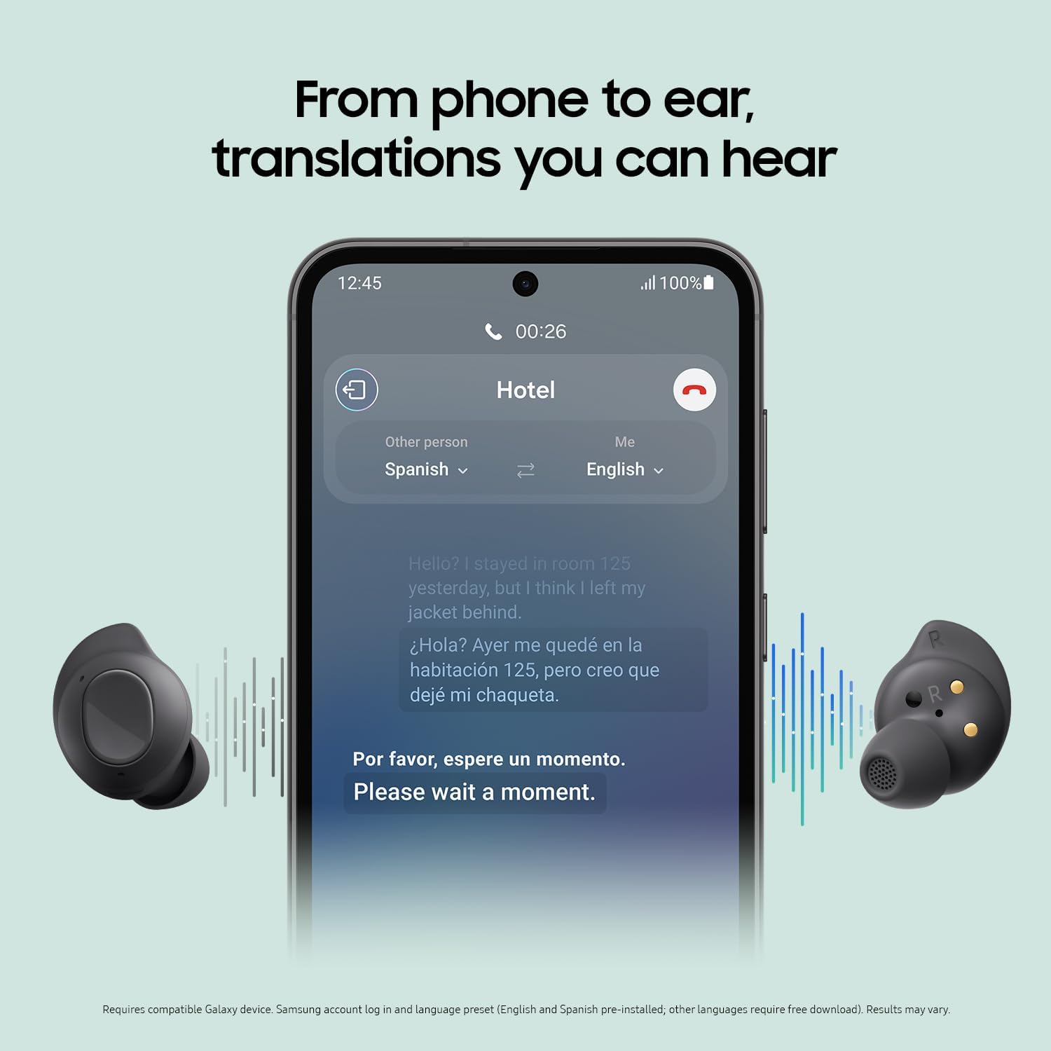 Samsung Galaxy Buds FE True Wireless Bluetooth Earbuds, Comfort and Secure in Ear Fit, Auto Switch Audio, Touch Control, Built-in Voice Assistant, Graphite US Version, 1Yr Manufacturer Warranty