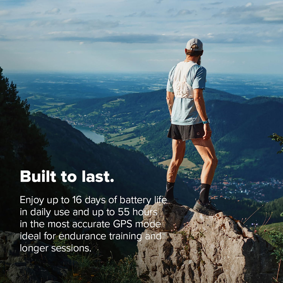SUUNTO Race 2 GPS Sports Watch, 1.5" AMOLED Touchscreen w/Crown, 16 Days Battery Life, Training Metrics and Recovery Insights, Dual-GNSS, 32GB Global Offline Maps, Lightweight, All Black