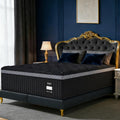 16 Inch Queen Size Mattress, Upgraded Luxury Hybrid Queen Mattress In A Box with with 7-Zone Support for Cool Night & Pressure Relief, Motion Isolation, Edge Support, Assembled in USA, Medium Firm