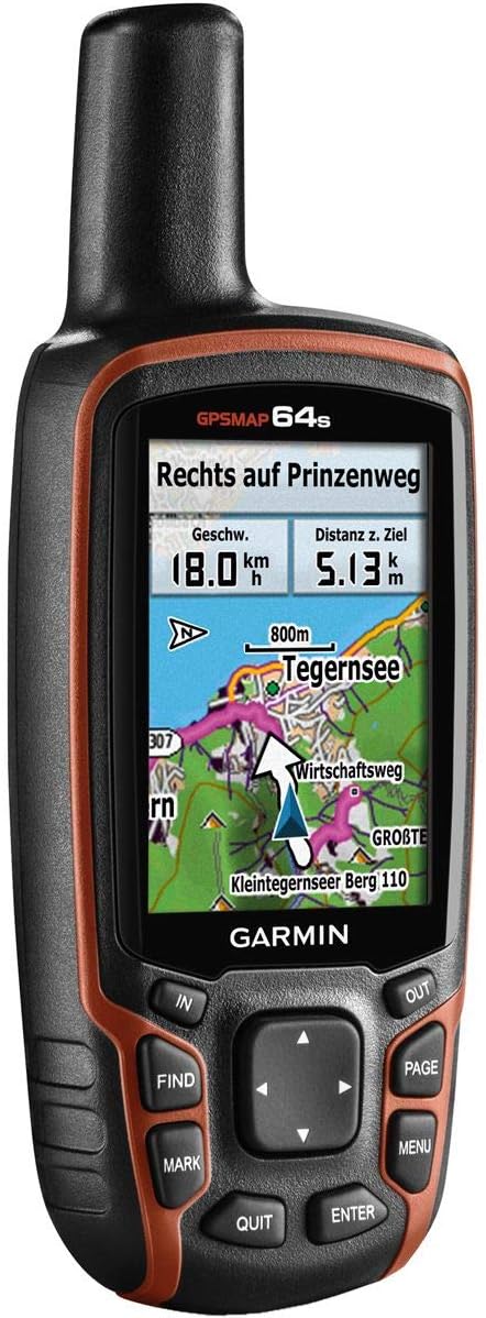 Garmin 010-01199-10 GPSMAP 64s Worldwide with High-Sensitivity GPS and GLONASS Receiver