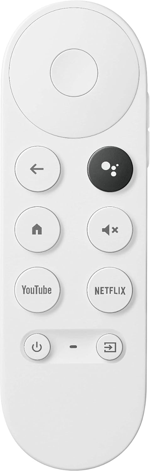 Google Chromecast with Google TV - Streaming Entertainment with Voice Search - Watch Movies, Shows, and Live TV in 4K HDR Streaming Media Player - Includes Pouch and Cleaning Cloth - Snow
