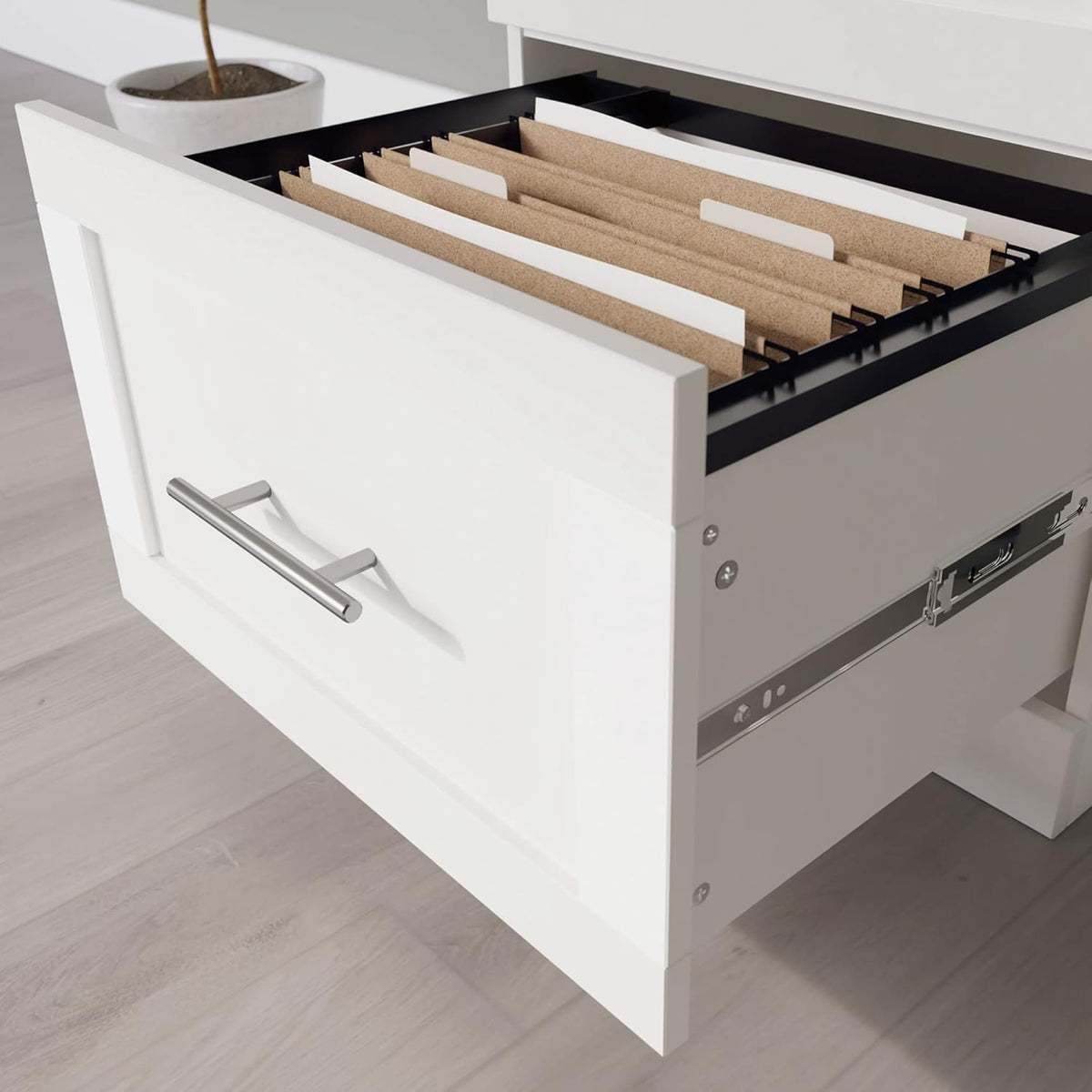 Realspace® 28-1/8 in. X 19 in Vertical 2-Drawer File Cabinet, White