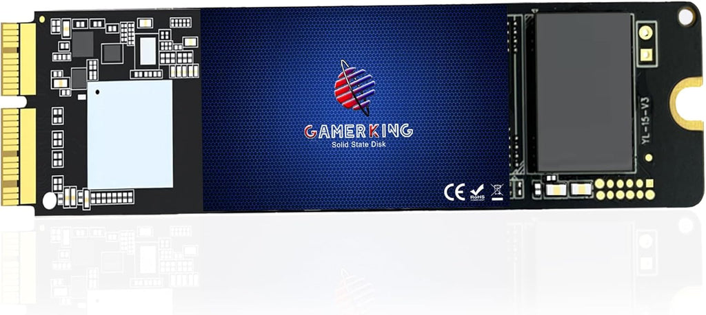 GAMERKING 2TB NVMe SSD MacBook Original Interface High Performance Replacement SSD for MacBook Air A1465 A1466 2013-2017/MacBook Pro A1398 A1502 Retina 2013-2015, 3D NAND TLC PCIe Gen3 M.2 SSD