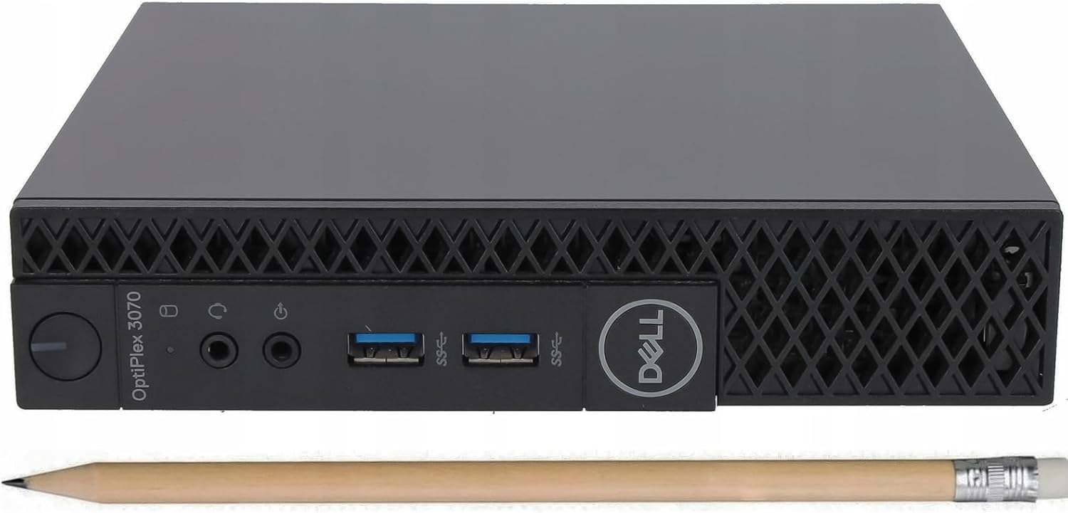 Dell OptiPlex 3070 Micro Form Factor Desktop Computer, 9th Gen Intel Core i7-9700T, 8GB RAM 256GB SSD, WiFi, Bluetooth, Keyboard&Mouse, Windows 11 Pro(Renewed)