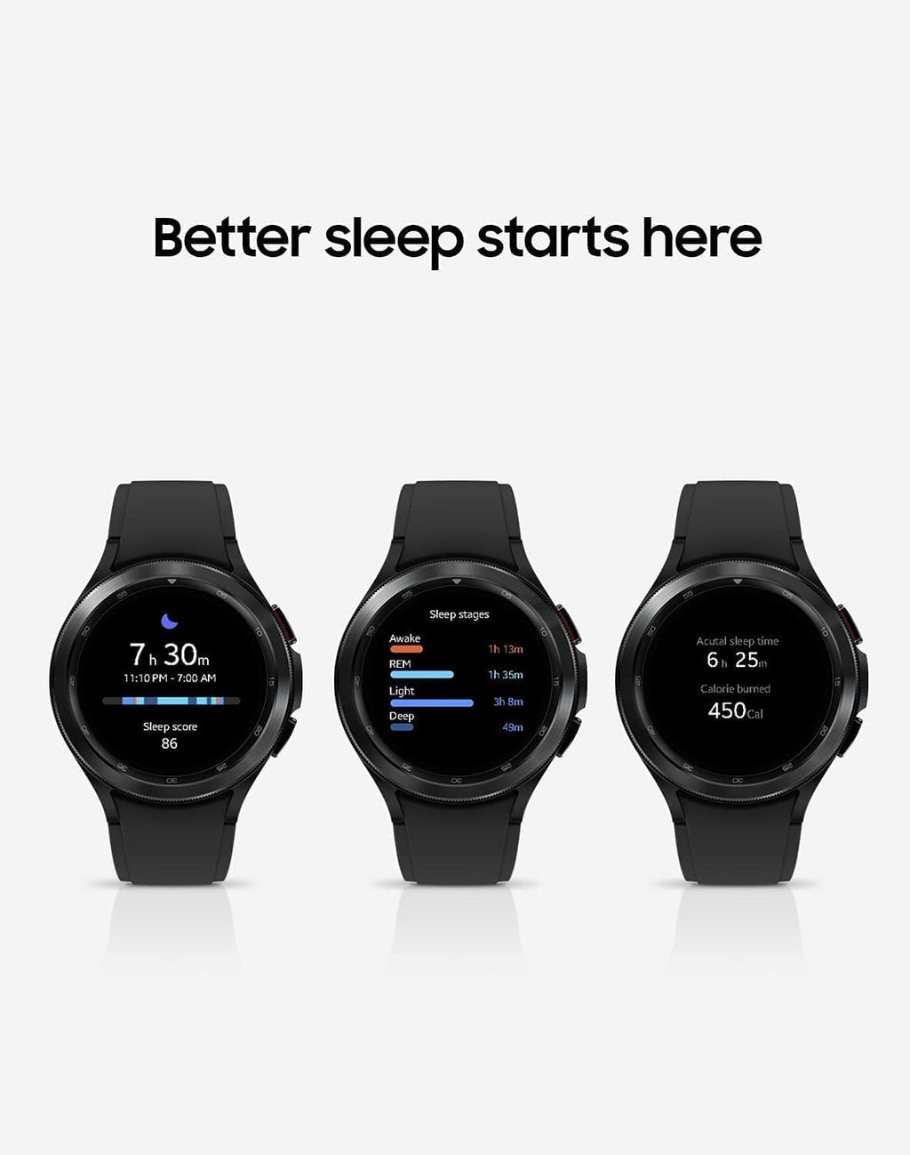 SAMSUNG Galaxy Watch 4 46 mm Smartwatch w/Bonus Band (White), ECG Monitor Tracker for Health, Fitness, Running, Sleep Cycles, GPS Fall Detection & Bluetooth, US Version, Black