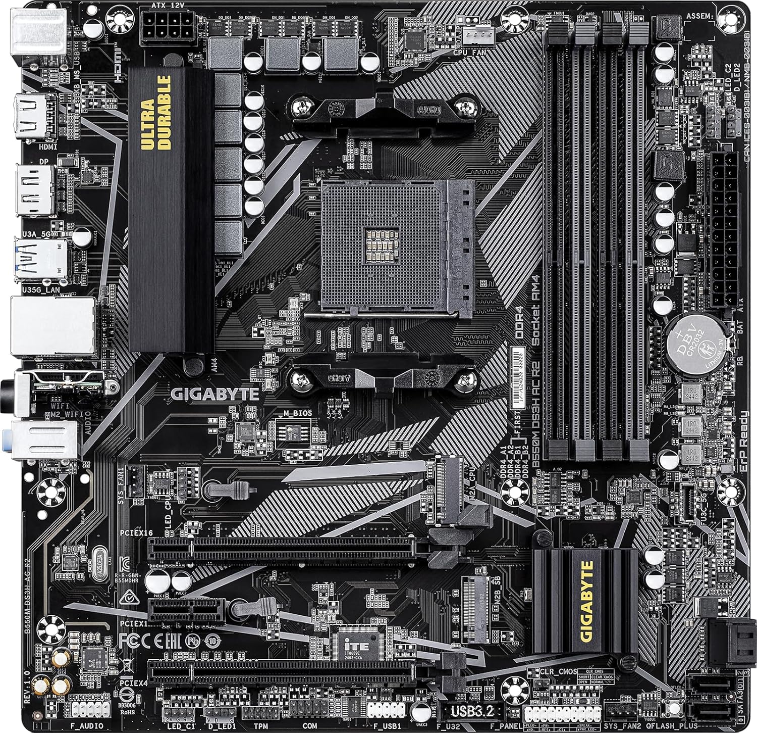 MICRO CENTER AMD Ryzen 5 5500 Desktop Processor with ASRock A520M-HDV AM4 DDR4 Motherboard