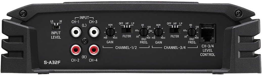 Alpine S-A32F, S Series Class D 4 Channel Digital Amplifier, 320 Watts