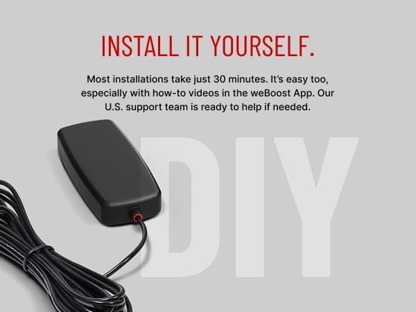 weBoost Drive Reach - Vehicle Cell Phone Signal Booster | 5G & 4G LTE | Magnetic Roof Antenna | Boosts All U.S. Carriers - Verizon, AT&T, T-Mobile | Made in the U.S. | FCC Approved (model 470154)