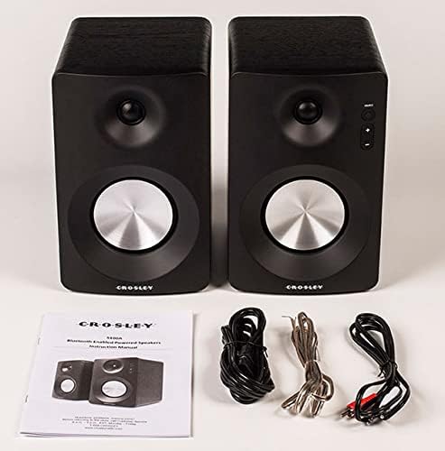 Crosley KT6101-WH Belt-Drive Bluetooth Turntable with Built-in Preamp and Included Speakers, White