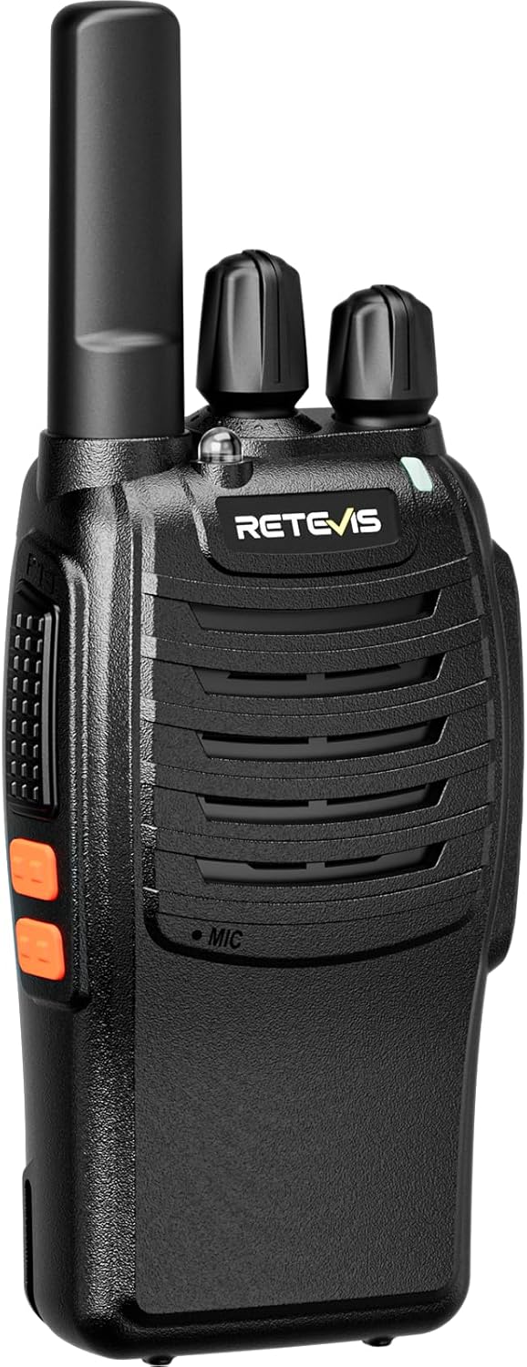 Retevis H-777 2 Way Radios(20 Pack) with Volume Adjustable Walkie Talkie Earpiece(20 Pack), Rechargeable Two Way Radios, Hand Free Adults Walkie Talkies with Charging Base