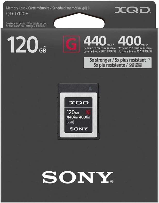 Sony 120GB XQD G Series Memory Card