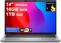 Dell Inspiron 14 5441 Laptop 14" WUXGA IPS Qualcomm 8-core Snapdragon X Up to 45 NPU Tops (>i7-1355U) 16GB DDR5 1TB SSD WiFi7 for Creator Business Professional Win11Pro