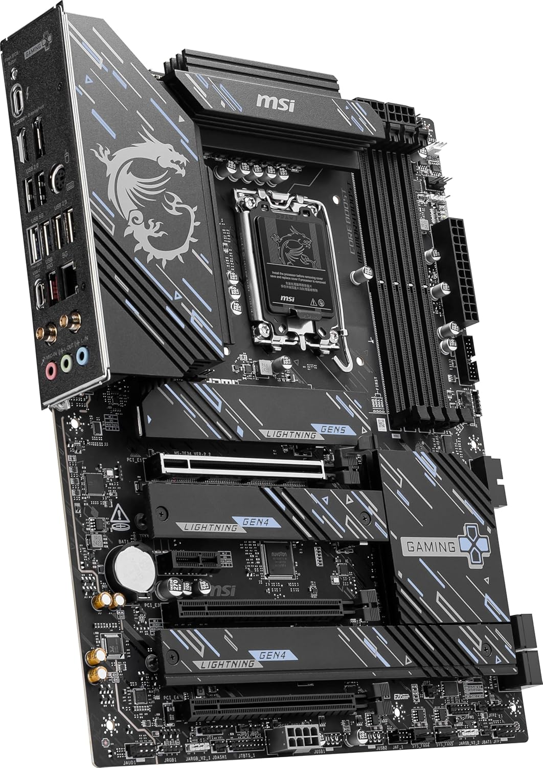 MSI Z890 Gaming Plus WiFi Motherboard,ATX-Supports Core Ultra Series 2 Intel,LGA 1851,DDR5,PCIe 5.0,M.2,SATA,5Gbps LAN,USB C,WiFi 7,Bluetooth 5.4,Thunderbolt 4+HIGH-Speed DDR5 RAM 16GB(1x16GB) Bundle