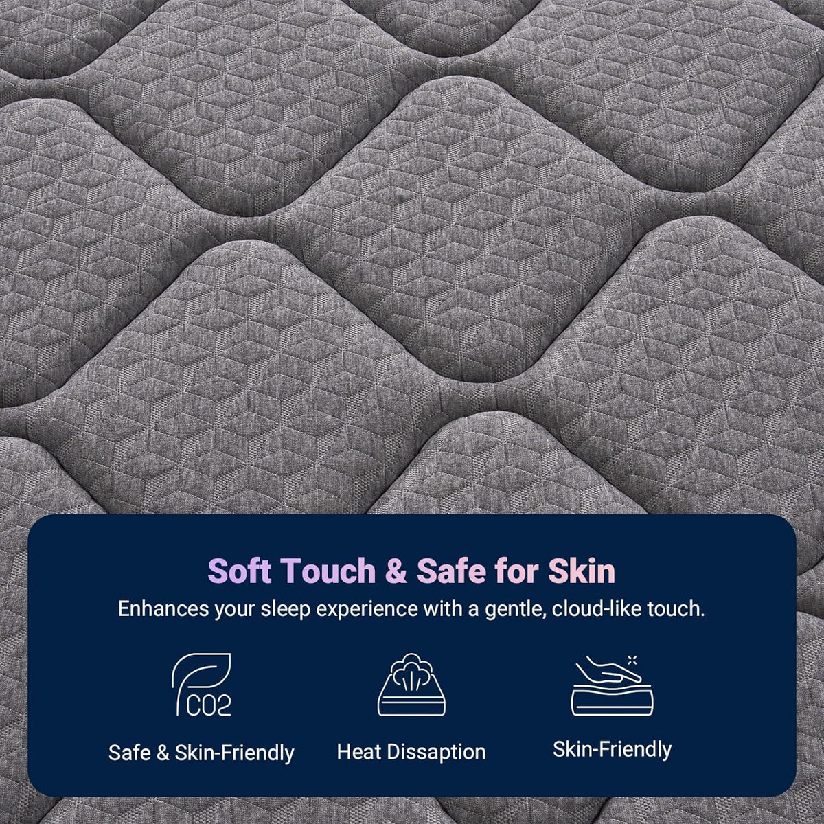 Avenco Twin Mattress, 10 Inch Twin Size Mattress in a Box, Medium Firm Hybrid Mattresses with Smarts™ Coil and Gel Memory Foam for Cool Night Sleep & Pressure Relief, CertiPUR-US Certified