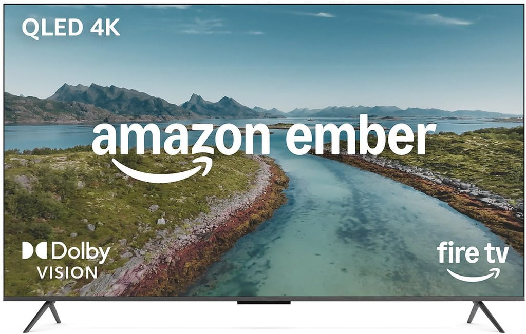 Amazon Ember 65" QLED Series with Fire TV (newest model), 4K Ultra HD smart TV, HDR10+, Dolby Vision, Dolby Audio, quad-core processor, find shows faster with Alexa+