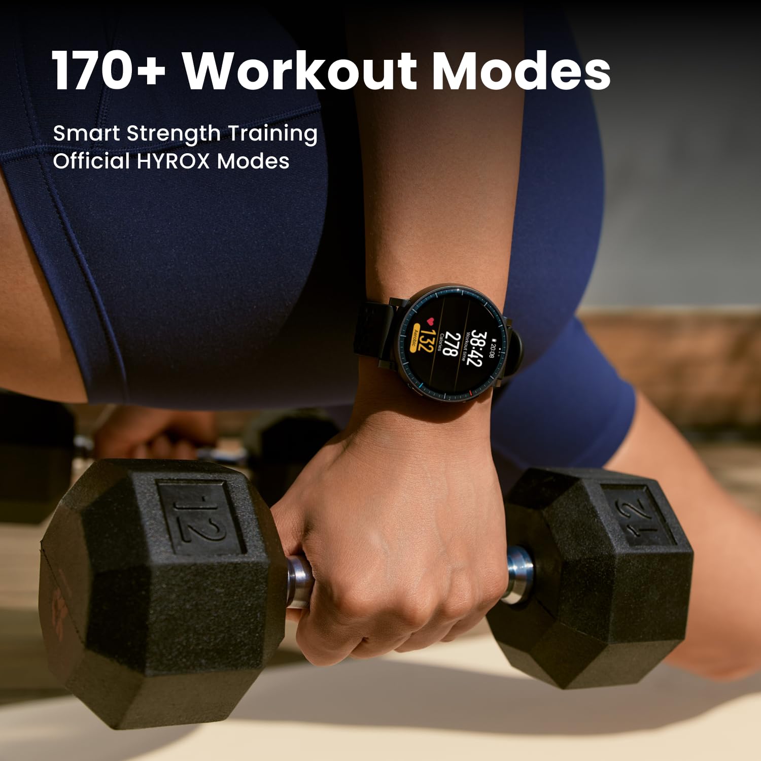 Amazfit Active Max Smart Watch 1.5" AMOLED Display, 25-Day Battery, Offline Maps, GPS, 4GB Storage, 170+ Sport Modes, 5 ATM Water Resistant, Heart Rate & Sleep Fitness Tracker for Android & iPhone
