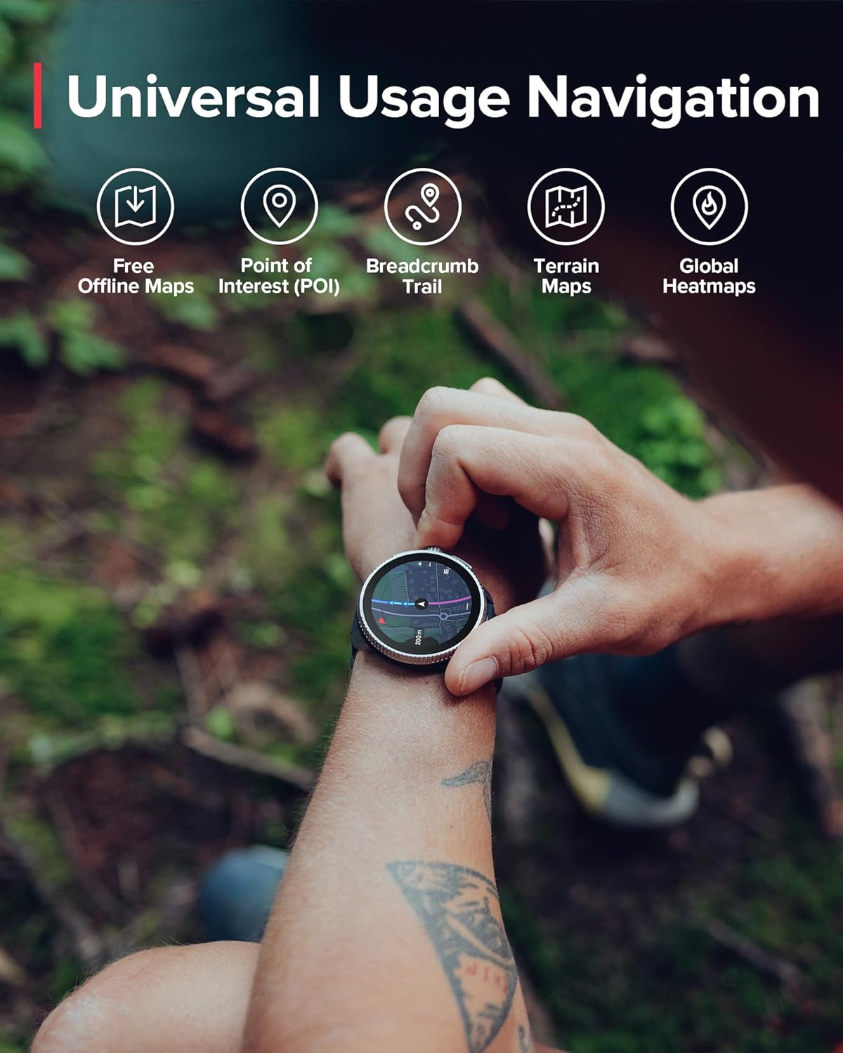 SUUNTO Race: GPS Sports Watch, Large & Bright AMOLED Color Screen, Long Battery Life