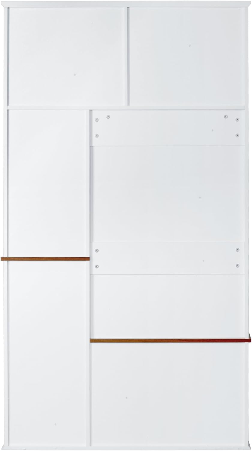 40.2" W Hall Tree with Bench and Shoe Storage, Modern Entryway Bench with 3 Hooks, 3 Shelves and Drawers for Living Room, Hallway, Entryway, White