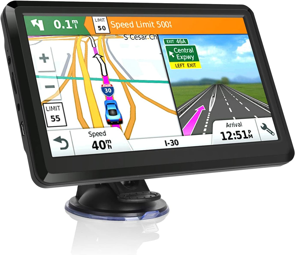 7 inch Global Dashboard GPS Navigation Device Sunshade with SAT NAV Map for All Cars Lorry Trucks