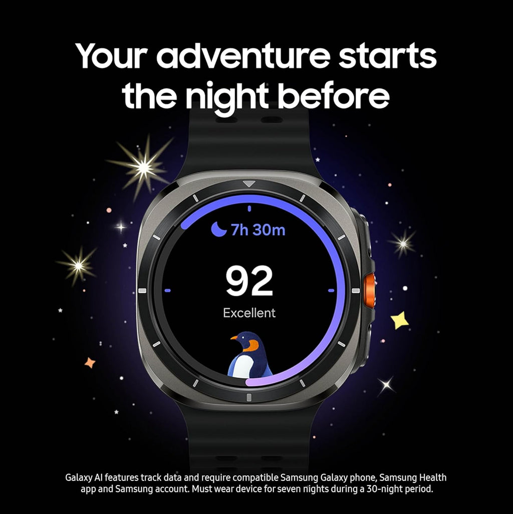 Samsung Galaxy Watch Ultra (2025) 47mm LTE Smartwatch, Titanium Casing, Advanced Sleep Coaching, Running Coach, Energy Score, Heart Rate Tracking, GPS, Titanium Silver US Version, 2 Yr Warranty