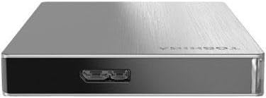 Toshiba Canvio Slim II 1TB Portable External Hard Drive, Silver (HDTD210XS3E1)