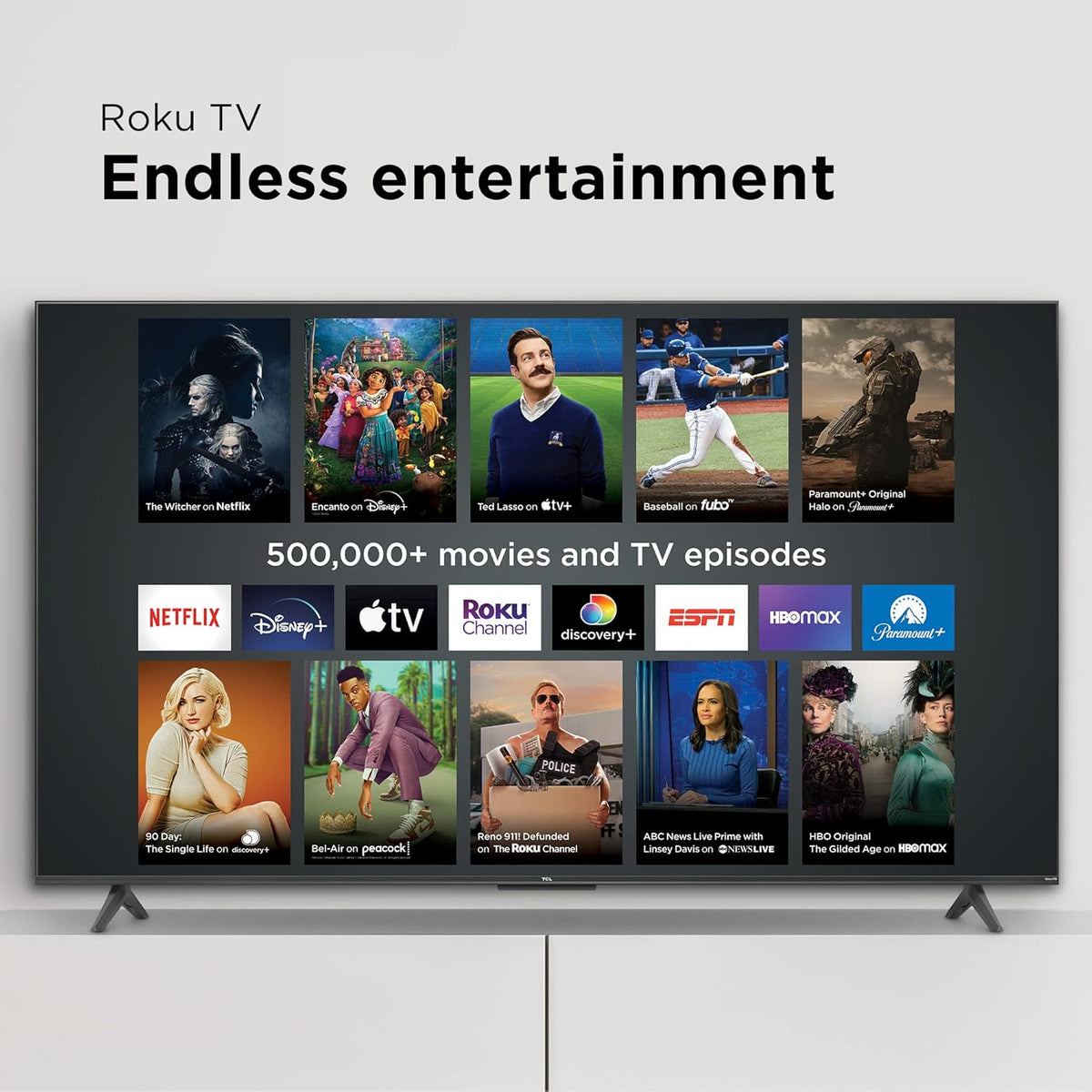 TCL 75" Class 4-Series 4K UHD HDR Smart Roku TV(Wi-Fi, RF, USB, Ethernet, HDM) I - 75S455