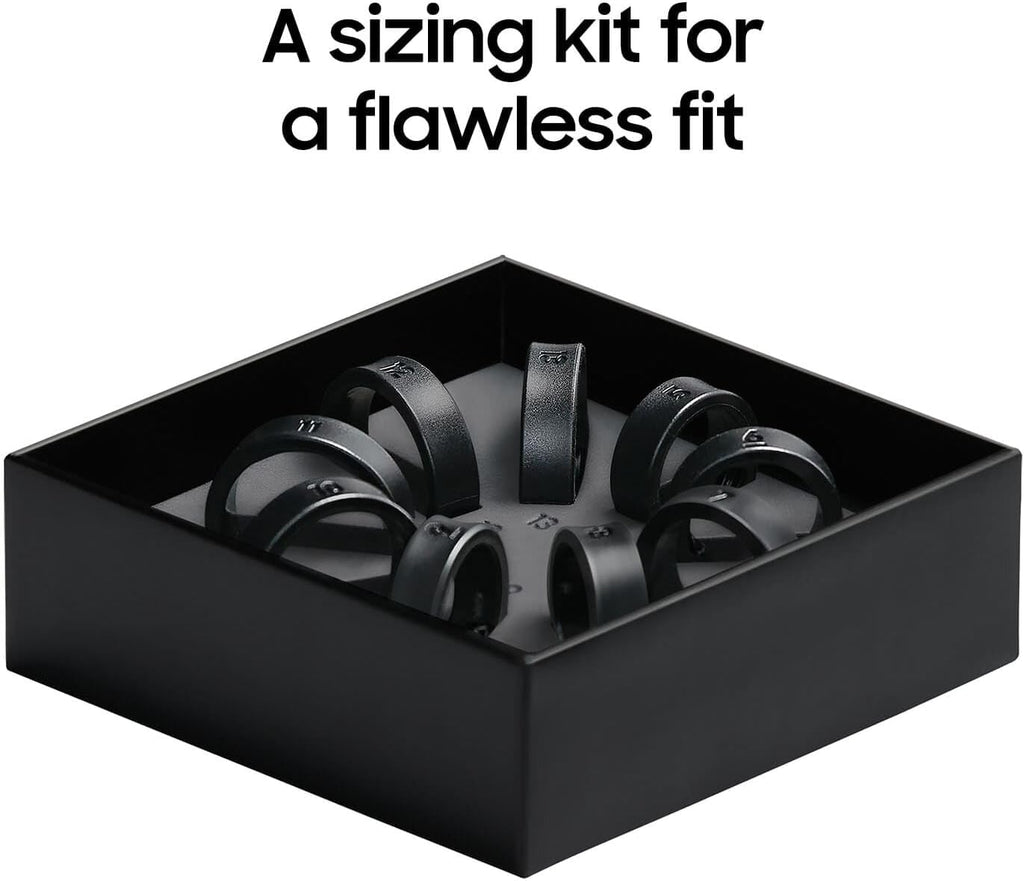 SAMSUNG Galaxy Ring, AI Smart Ring, Size First w/Sizing Kit, No App Subscription, Fitness Monitor, Sleep Tracker, Up to 7-Day Battery, Size 11, Titanium Black US Version, 1Yr Manufacturer Warranty