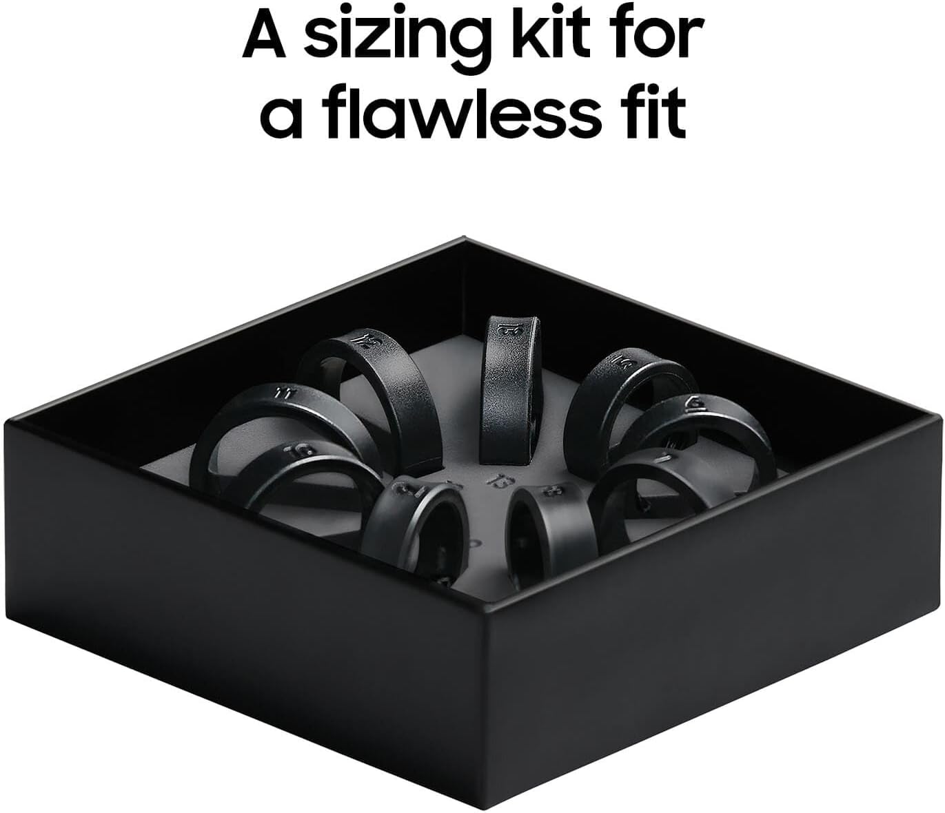 SAMSUNG Galaxy Ring, AI Smart Ring, Size First w/Sizing Kit, No App Subscription, Fitness Monitor, Sleep Tracker, Up to 7-Day Battery, Size 11, Titanium Black US Version, 1Yr Manufacturer Warranty