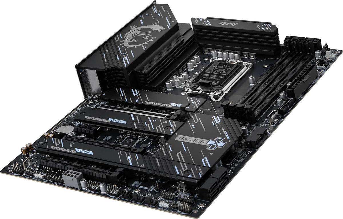 MSI Z890 Gaming Plus WiFi Motherboard,ATX-Supports Core Ultra Series 2 Intel,LGA 1851,DDR5,PCIe 5.0,M.2,SATA,5Gbps LAN,USB C,WiFi 7,Bluetooth 5.4,Thunderbolt 4+HIGH-Speed DDR5 RAM 16GB(1x16GB) Bundle