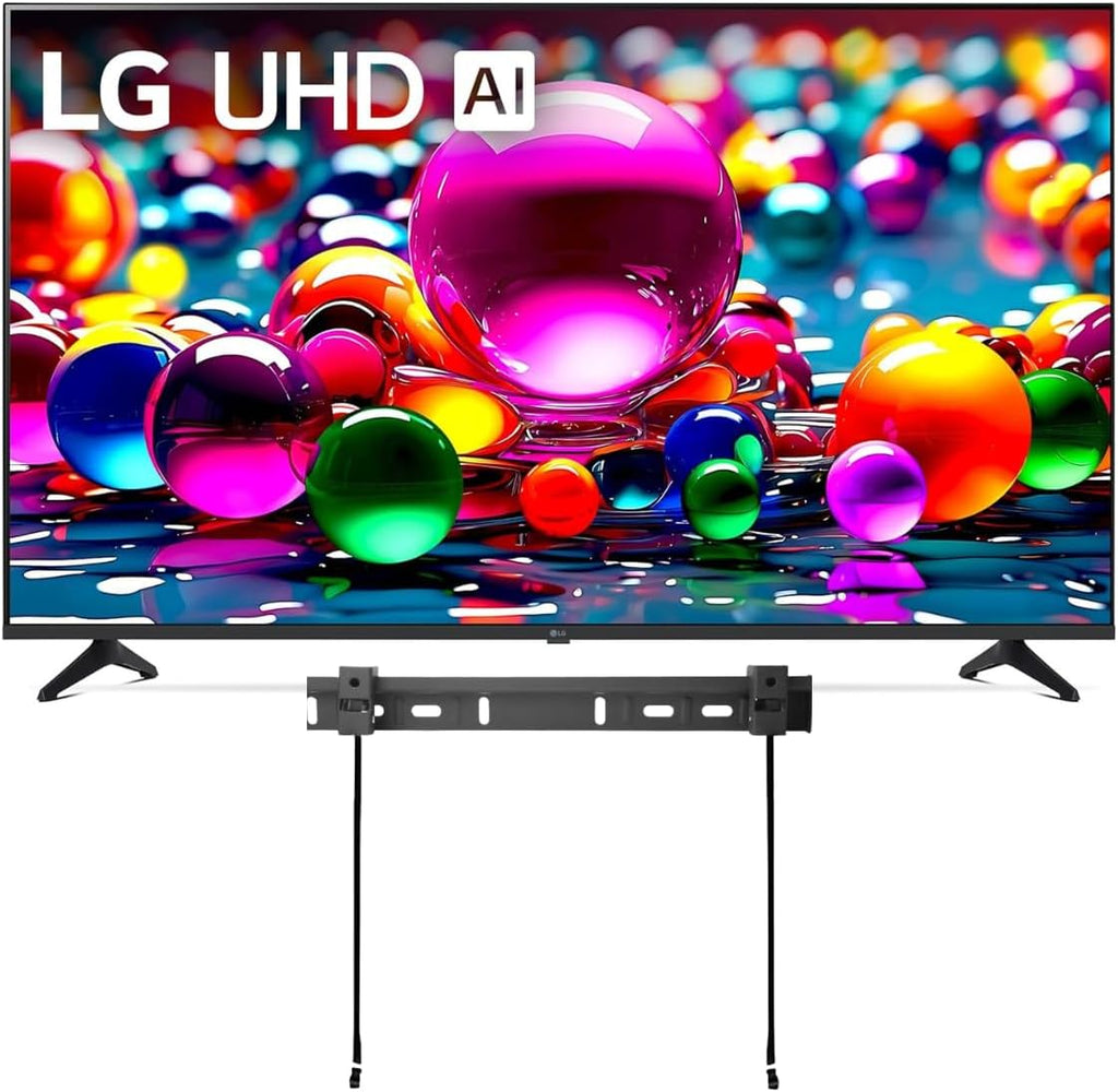 LG 50" (2025 Model) UHD AI UA75 Smart TV HDR10 Bluetooth a7 AI Processor 4K Gen8 Filmmaker Mode webOS 25 + Wall Mount Compatible with Alexa(Renewed)